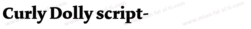 Curly Dolly script字体转换